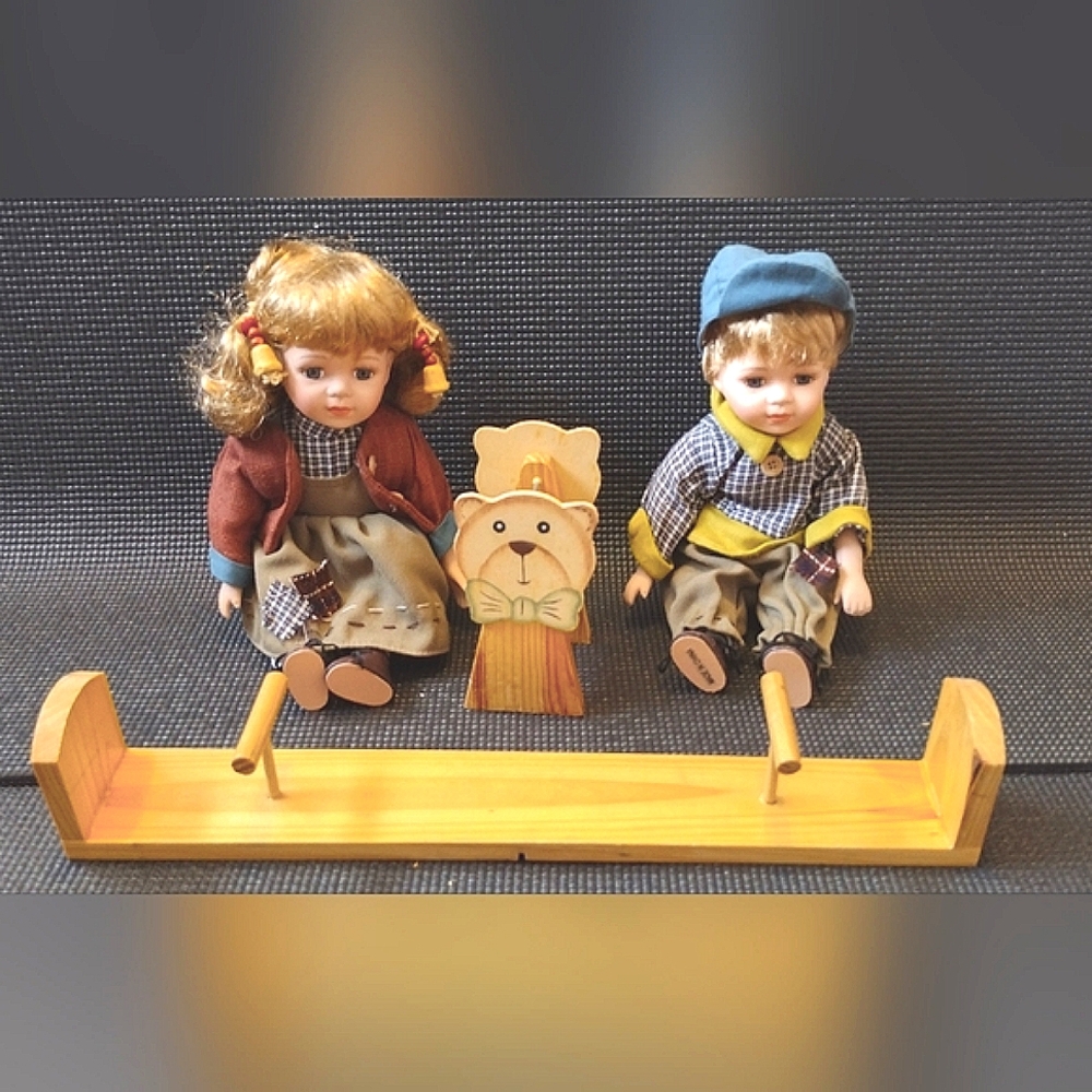 Seesaw Porcelain Boy & Girl